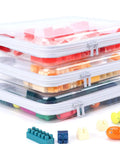 Three Pack Clear Hard Shell Zipper Cases For Makeup And Toiletry Organization And Diaper Bags Grab And Go Waterproof Transparent Plastic Pouches For Office Or Home Storage Large Size