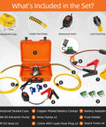 Heavy Duty Electric Oil Extractor Pump Delivers No Sweat Fluid Swaps Up To Four Liters Per Minute showing included components and accessories.