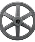 Front view of the Three Quarter Inch Bore V Belt Pulley With Eight And A Quarter Inch Outer Diameter One Groove Cast Iron Sheave