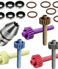 19 Tooth Speedometer Driven Gear And Seal Kit For TH350 Transmission Ready To Roll Fits Muncie T10 Saginaw 3 To 4 Speed T5 Powerglide 200 To 350 Trans Includes 18 To 22 Teeth Options For Accurate Readings And Easy Install, speedometer gear kit with seals