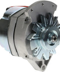 Marine 12V 100 Amp Alternator Two Wire Self Exciting Delco Style Compatible With Motorola Lester 8907 ADR0399 Replaces 8907N 70 01 8907 8907N USA For Boats And Heavy Duty Marine Electrical Systems, showing a close-up side angle.