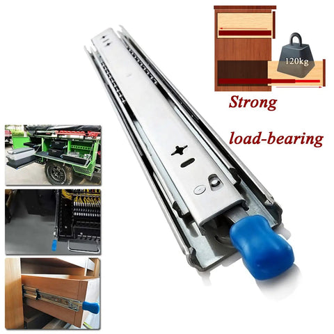 Heavy-Duty Metal Drawer Slides 20 Inch Ball Bearing Runners For Cars, Kitchens, And Industrial Use, smooth glide rails, strong load-bearing
