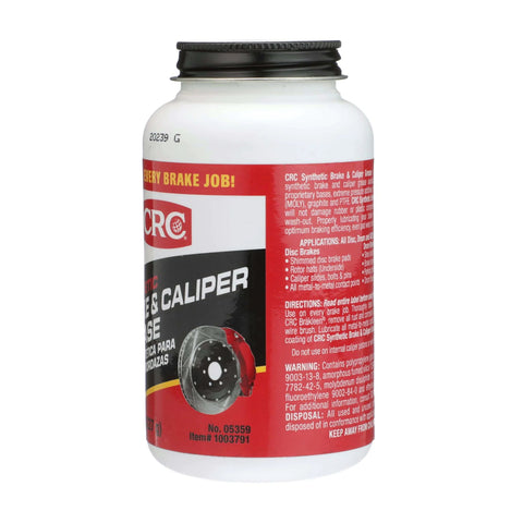 Go-To Brake Caliper Synthetic Grease With Molybdenum, PTFE And Graphite For Metal-To-Metal Sliding Points, 8 oz bottle