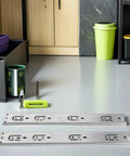 Stainless Steel Drawer Slides 2 Pack Beefed Up Heavy Duty Silent Glide Side Mount Rails for kitchen cabinets on floor