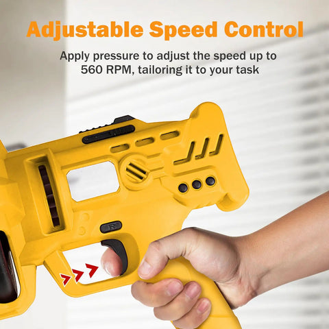 Adjustable speed control on electric drain cleaner with auto feed 1/4 inch by 25 foot drum cable replaceable inner core cable and bulb auger head