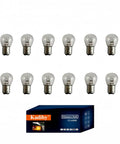 12 Pack 2057 1157 2357 Tail Brake Turn Signal Bulbs Long Lasting White Clear Halogen S25 P21 5W Bay15D Fit For Cars Motorcycles