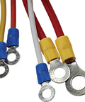 Close-up of wires in Replacement Alternator Conversion Kit For 12V 63A CW Rotation Plug And Play 1 Groove Two Point Four Eight Inch Pulley OD