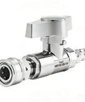 Beefy 3/8 Inch Quick Connect Ball Valve Kit For Pressure Washer Hose, High Pressure Shut Off Valve, Stainless Steel Valve