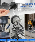 Heavy Duty Three Jaw Lathe Chuck Set With Self Centering Extension Rod Kit For Mini CNC Milling And Wood Lathes Built Like A Tank With Sleek Black Finish And Solid Grip in use on CNC lathe and engraving machine.