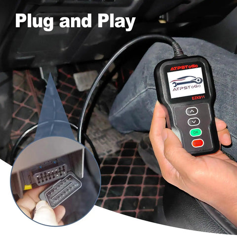 Hand holding a diagnostic tool for RAM DIY Key Fob Replacement For 2013 2014 2015 2016 2017 1500 2500 3500 vehicles