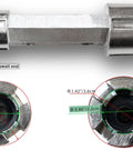 Dual-ended dumbbell design heavy-duty aluminum tub drain remover wrench showing small and large diameter ends for bath drains.
