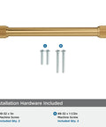Farewind Transitional Champagne Bronze Cabinet Pull 6-5/16 Inch Center-To-Center, 7-1/8 Inch Overall Length with screws