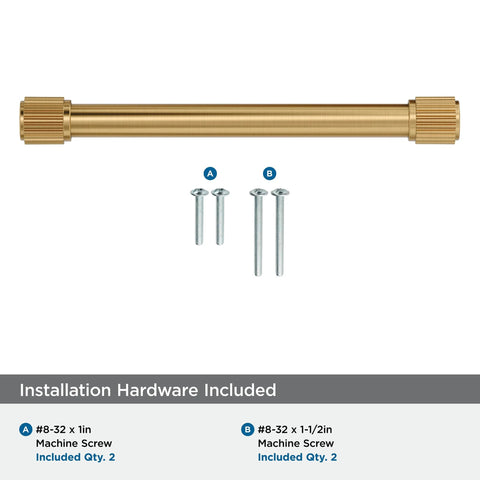 Farewind Transitional Champagne Bronze Cabinet Pull 6-5/16 Inch Center-To-Center, 7-1/8 Inch Overall Length with screws
