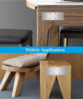 Heavy Duty Stainless Steel Mending Plates 12 Pack With Screws used to reinforce wooden furniture joints.