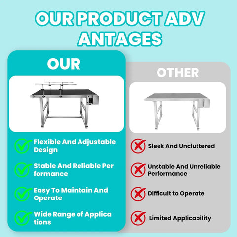 Side-by-side comparison of Heavy Duty Workhorse Electric Conveyor Belt With Hassle Free Adjustable Speed and Anti Static PvC Track.