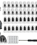 Ultimate Tire Repair Kit With Self Sealing Rubber Nails And Screw In Plugs, Dual Size Driver, 40Pcs Sealant Nails for Cars