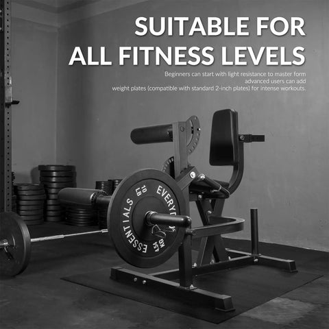 Adjustable Leg Extension And Curl Machine For Home Gym Space Saving All In One Strength Training Gear in gym setting