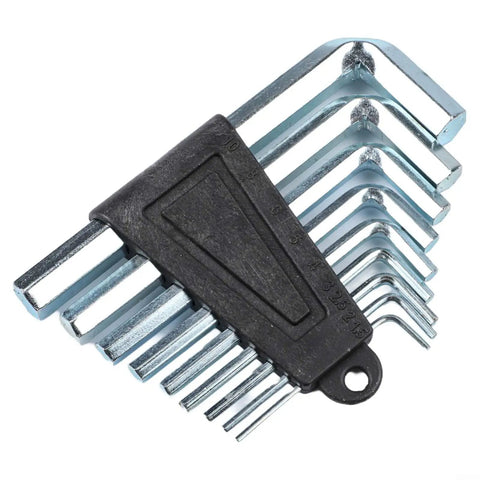 Rock Solid 9-Piece Ball Head Hex Wrench Set For Home Repairs Heavy Duty High Carbon Steel L-Shaped Allen Key Kit Tough Tools That Never Fail, 9-piece set