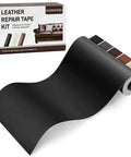Leather Repair Tape Heavy Duty Vinyl Patch 3.15 Inch By 59 Inch Waterproof Self Adhesive Kit for fixing holes and scratches on furniture.