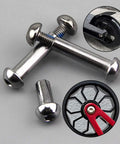 Beefed Up 8mm Axle Bolts Set For Front And Rear Stunt Scooters And Kick Scooters 44mm Length Grade 8 8 Carbon Steel With Gaskets