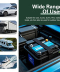 Tough As Nails 39 Inch Battery Hold Down Straps Heavy Duty Car Battery Tie Down Webbing With Quick Release Buckles Weather Resistant For Truck Suv Boat Rv Black securing a battery in a vehicle engine compartment.