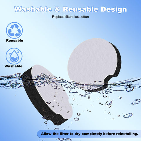 High Efficiency Dust Foam Vacuum Filter For Upright CleanView And PowerForce Vacuums 3508 3437 3437F washable design