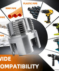 Six Piece Pipe Threader Kit For One Half Inch Three Quarter Inch One Inch NPT Carbon Steel Die Tool for PVC and electric drill