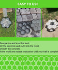 Reusable Honeycomb Concrete Mold Set For Walkways And Stepping Stones DIY Paver Path Maker used to create garden pathway.
