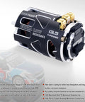 High RPM 540 V5R Sensored Brushless RC Motor 17.5T 2500KV For 1 To 10 Scale Racing Cars With 3.175mm Shaft Compatible With Sensored And Sensorless ESC For Serious On Track Performance, showing side view and coils