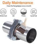 Heavy Duty Plugs Right In 3 Bolt Exhaust Flange Repair Kit With Gaskets Bolts And Mounting Hardware Universal 1.75 Inch Stainless Steel Vehicle Pipe Connector Quick Fix, cleaning maintenance with brush.