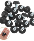 Sixteen Pcs M8 Adjustable Furniture Leveling Feet With Non Slip Rubber Pads Stainless Steel Height Adjustable Feet For Tables And Chairs Heavy Duty Sturdy Floor Protectors, 16-pack shown