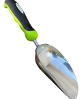 Stainless Steel Garden Scoop Trowel Transplanter With Ergonomic Grip, Rust Resistant Hand Shovel for digging and planting