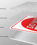 Two Pack Do Not Enter Wrong Way Signs 18 By 12 Inches For Traffic Road High Visibility Reflective Aluminum Weather Resistant Outdoor Signage No Entry Warning For Driveways Service Roads And Intersections, with protective film