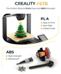 3D print of a small Christmas tree and gear parts using Red PETG 3D Printer Filament 1.75mm 1kg Pro Grade Tough Moistureproof Odorless