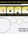Step-by-step assembly for Construction Equipment Keys Master Set 22 Piece For Heavy Machinery Access With CAT 5P8500.
