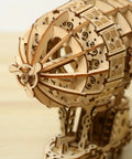 Detailed view of the Epic 3D Wooden Airship Puzzle Kit For Adults, showcasing intricate wood construction and assembly design.