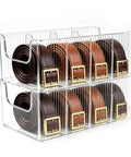 Hella Convenient Belt Organizer 2 Pack With Smart Drawer Compartments For Closet Storage Keeps Ties Underwear Socks Silk Scarves And Beauty Brushes Tidy, clear acrylic storage with leather belts.