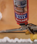 Applying spray foam sealant for gaps and cracks, expands up to 1 inch, high density polyurethane foam for seamless insulation