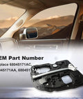 Rear Right Window Regulator For Dodge Ram 2009 2020 Passenger Side Replacement Direct Fit Easy Install 68045170AC 68045170AA 68045170AB OE Quality No Drilling Simple Install in car interior