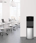 Bottom Loading Water Cooler Dispenser With Three Temperature Settings Hot Cold And Room Water No Fuss Stainless Steel Cabinet UL Energy Star Approved in office