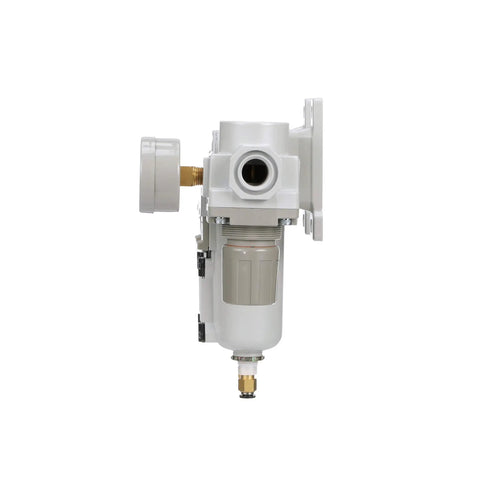 Side view of Three Stage Air Drying System With 10 Micron Particulate Filter And 0.1 Micron Coalescing Filter for 0-150 PSI