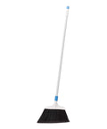 Heavy Duty Outdoor Broom With Rock Hard Bristles And Snap Together Handle For Driveways Patios Sidewalks Knock Out Messes Fast. Stiff bristles and long handle.