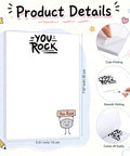 Funny 50 Sheet Paper Pad You Rock Tearable Notepad To Do List Memo Pad 5.9 By 7.8 Inches Gift For Teacher Coworker Sarcastic Office Supplies