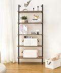 Collapsible Closet Storage Baskets With Metal Frame For Upright Shelves, Large Linen Look Fabric Organizer Bins For Clothes, 4 Pack