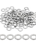 Top Shelf M6 Flat Washers 304 Stainless Steel 120 Pack 6mm ID 10mm OD Heavy Duty Bolt Hardware Rust Resistant For DIY Repairs Shop Maintenance And Outdoor Projects Built Tough And Ready To Go.