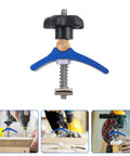 Beefy Woodworking T Slot Clamp With T Track Hold Down Screw Blue Quick Act Carpenter Clamp for woodworking projects