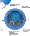 10A On Off Wireless Light Switch Controller UL ETL Listed Easy Install wiring setup shown inside junction box.