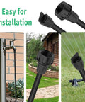 Six Pack Irrigation Fittings Set PVC Female Hose Thread Non Swivel Adapters To Five Sixteenth Inch Tubing With Barbed End Plugs, easy install