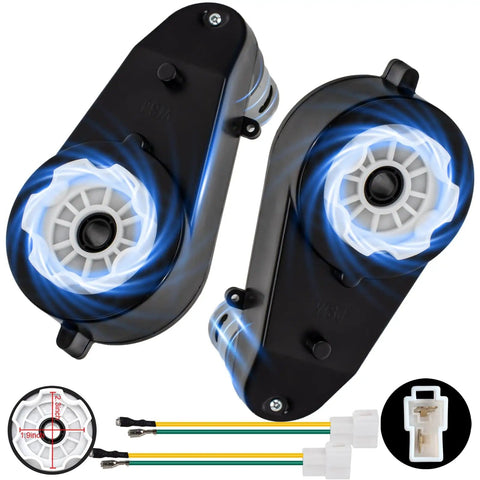 24V Power Wheels Upgrade Motor With 50000RPM RS555 Gearbox High Speed Steel Gears For Kids Ride On Cars Conversion Kit