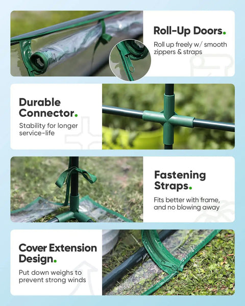 Mini Portable Greenhouse For Indoors And Outdoors Easy Setup Tabletop Shelter With Waterproof UV Protected PVC Cover Raised Base Ideal For Seed Starting And Small Home Garden Plants
